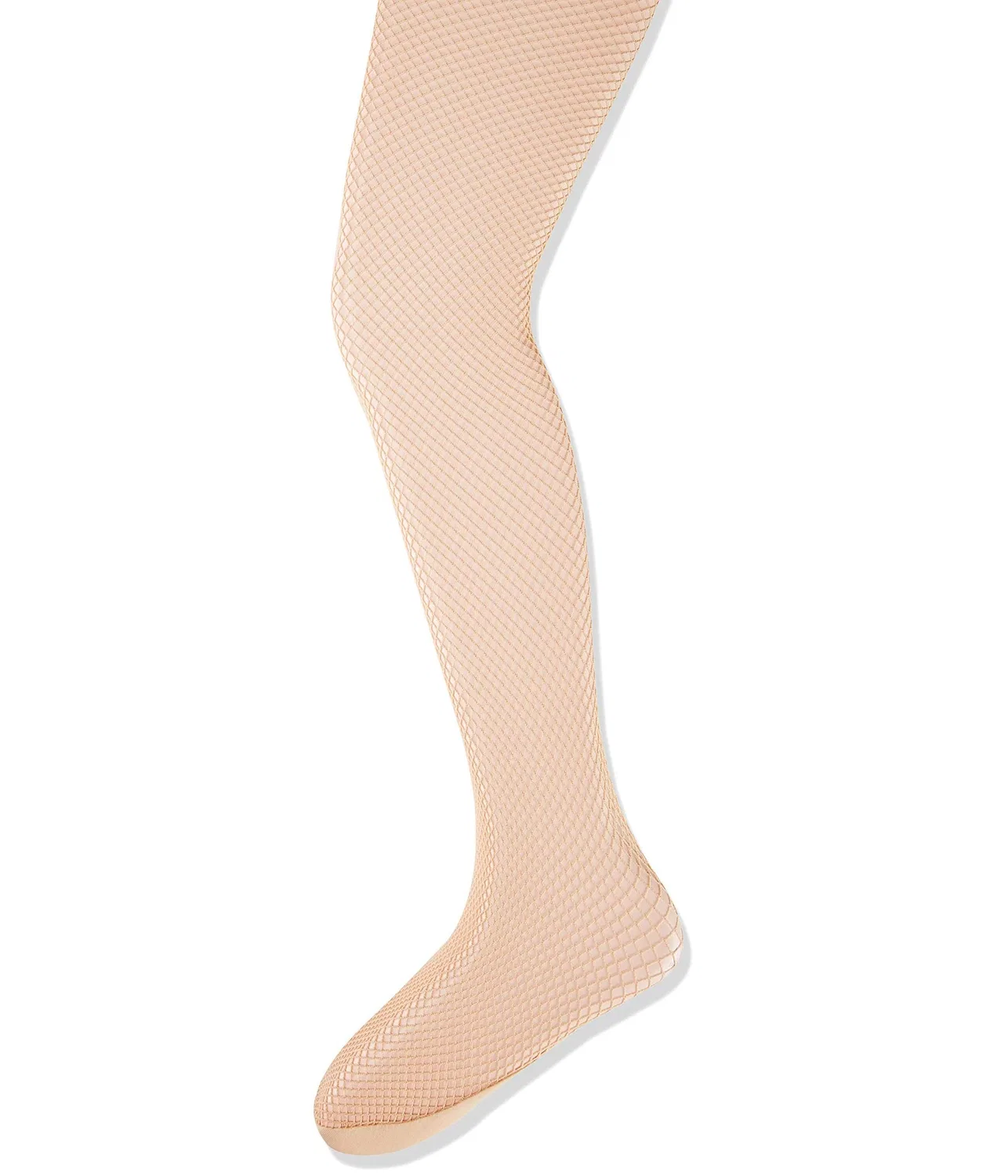 Детские профессиональные бесшовные колготки в сетку Girls Professional Fishnet Seamless Tight Capezio, Porcelain