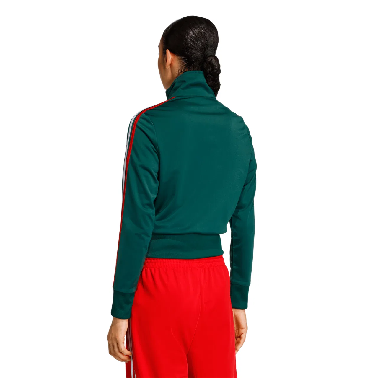 Женская куртка Firebird Classic Adidas Originals, цвет Bold Green/Team Dark Green/White — фото 2