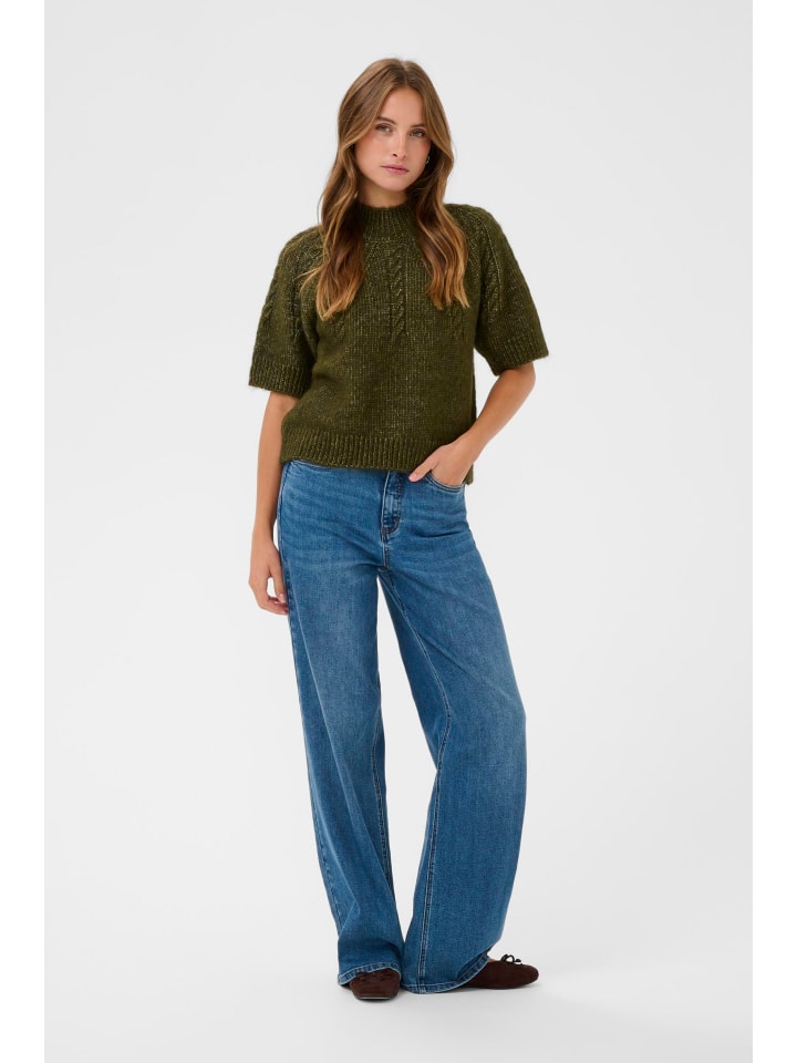 

Kaffe Вязаный свитер KAcuba стандартного кроя, цвет «плющ-зеленый меланж»