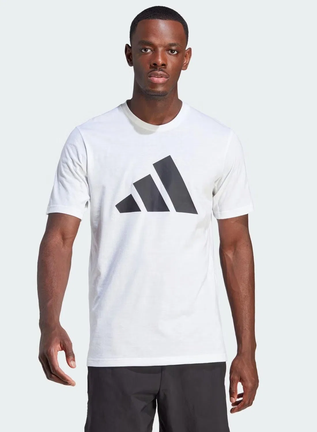 Футболка тренировочная с логотипом Adidas, белый