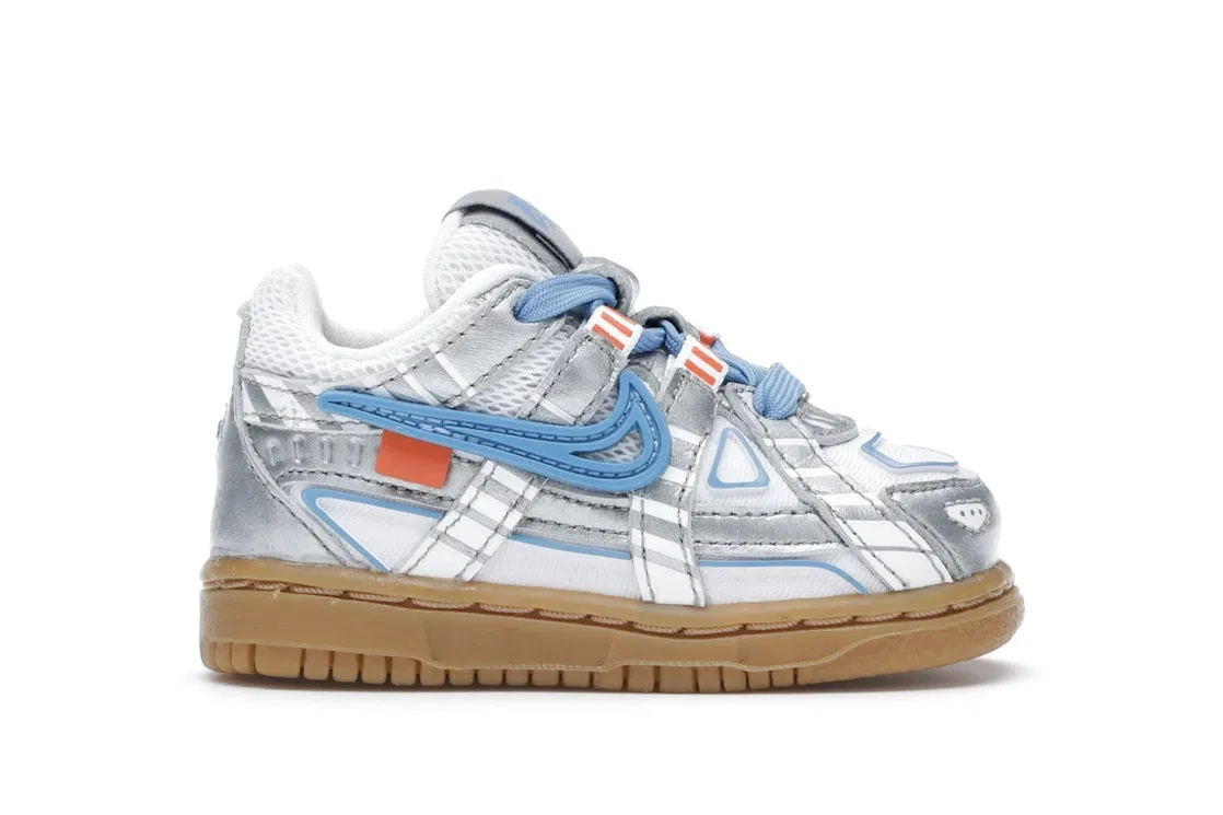 Детские кроссовки Lifestyle Nike Air Rubber Dunk, White/University Blue-White