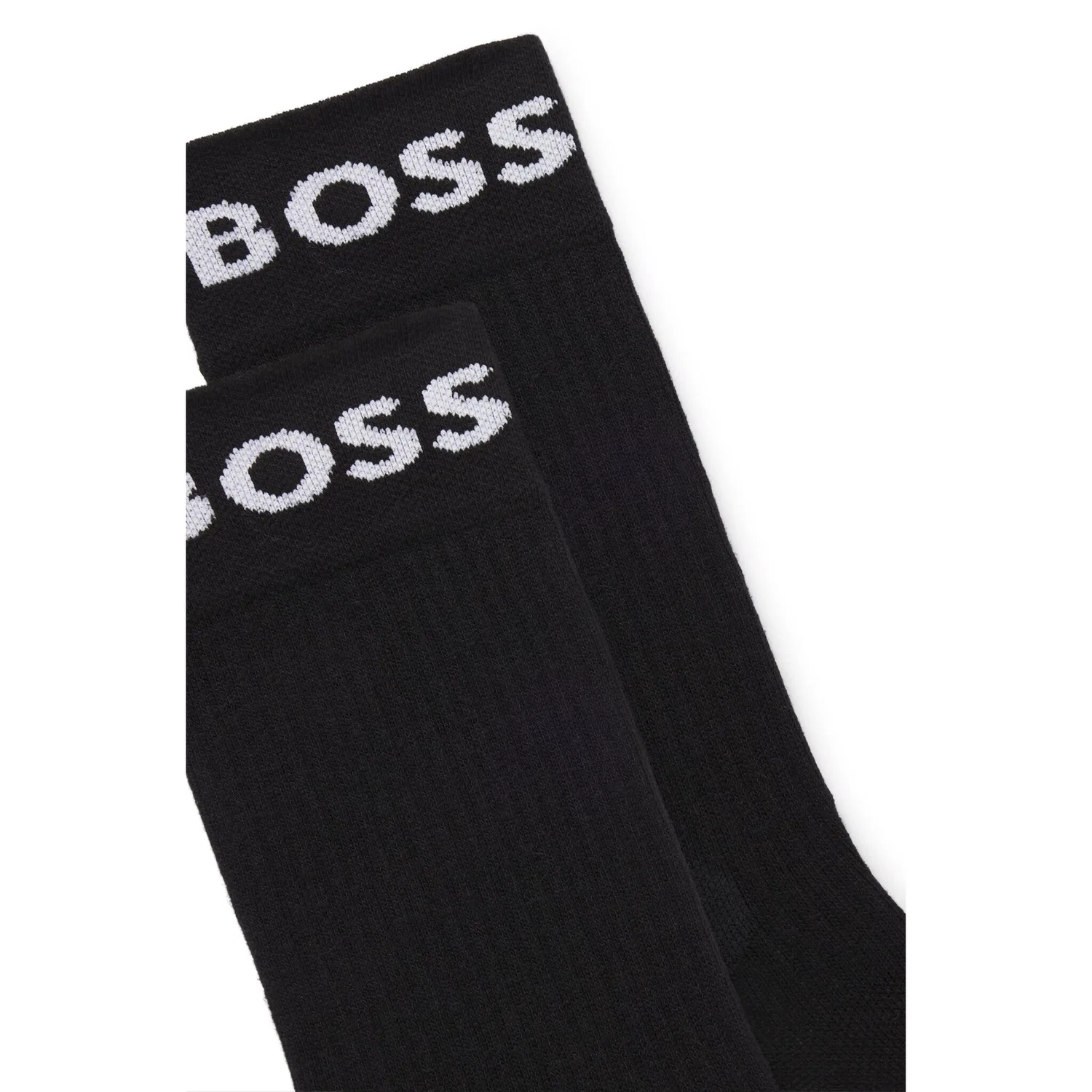 Мужские спортивные носки в упаковке 2 пары BOSS, Black — фото 4