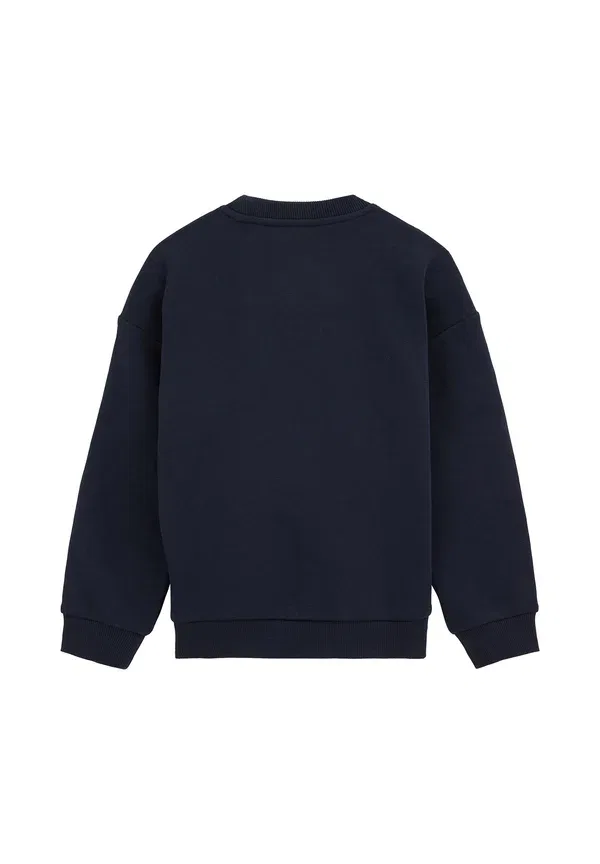 Свитшот из хлопка и полиэстера Sweatshirt We Fashion, dark blue, темно-синий — фото 2