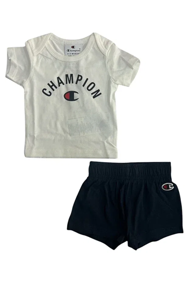 Детский комплект шорт и футболки с принтом Champion, Multicolored