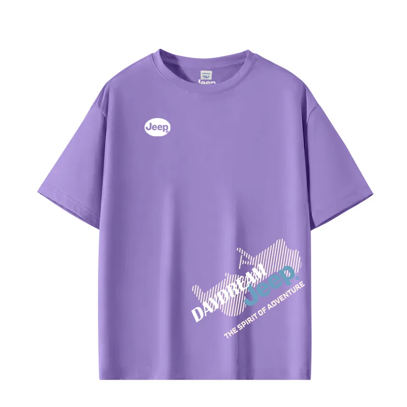 Детская футболка с коротким рукавом Jeep, Cabbage Purple/E White