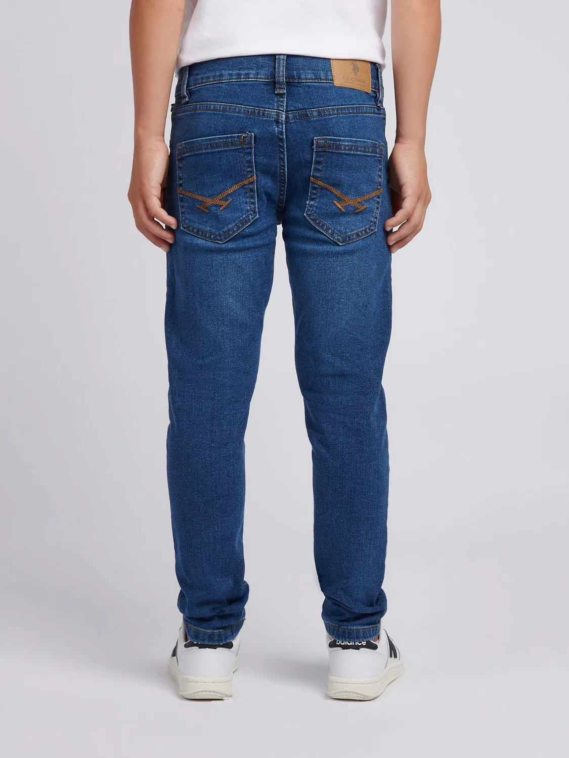 Джинсы классические, модель Classic Fit U.S. Polo Assn., темно-синий — фото 4