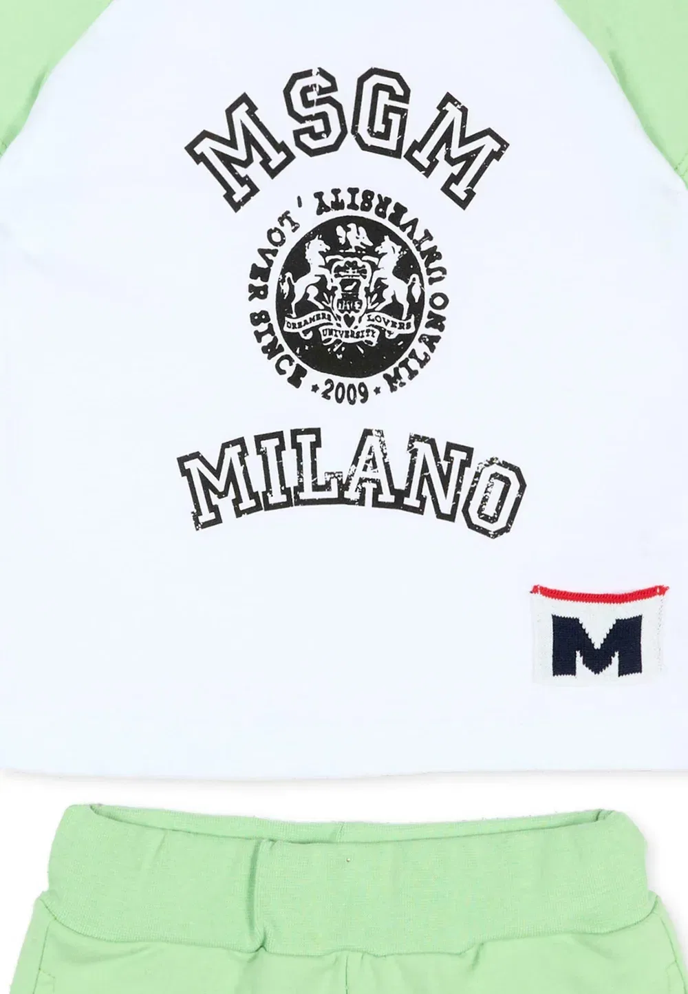 Комплект унисекс - шорты Msgm, Green — фото 3
