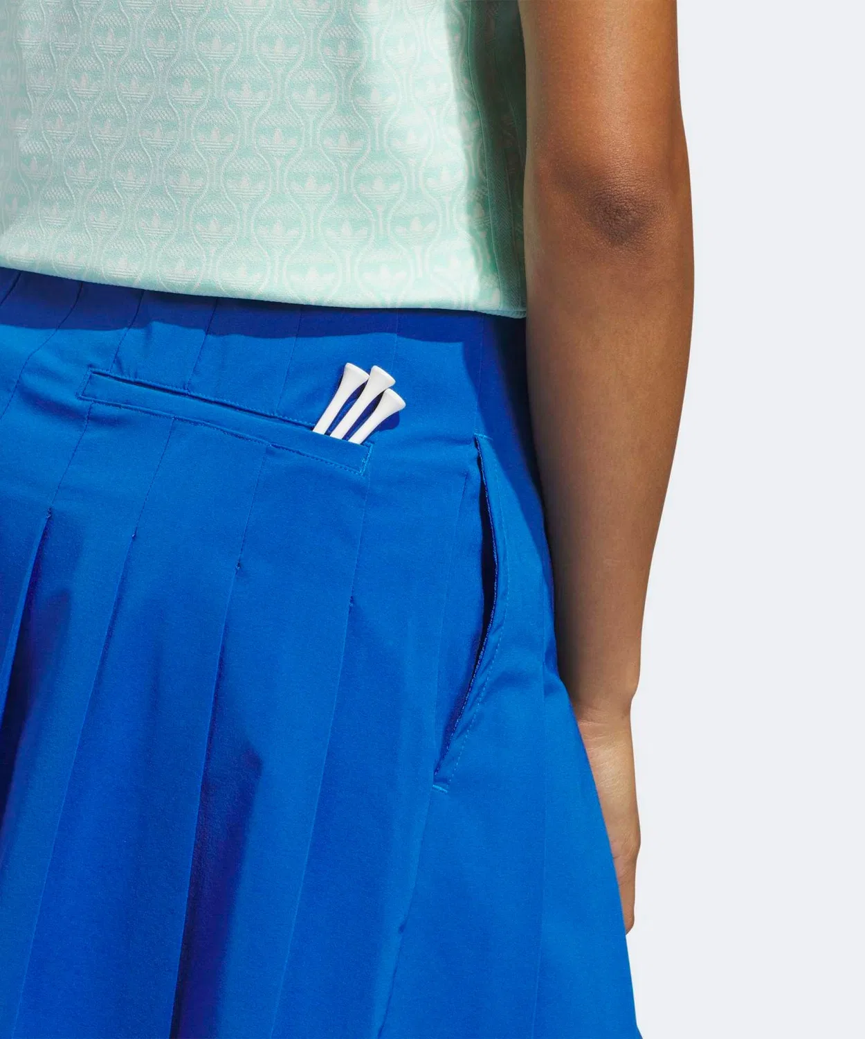 Женская плиссированная юбка с принтом Original Golf Pull-On Pleated Skirt Adidas, Blue — фото 4