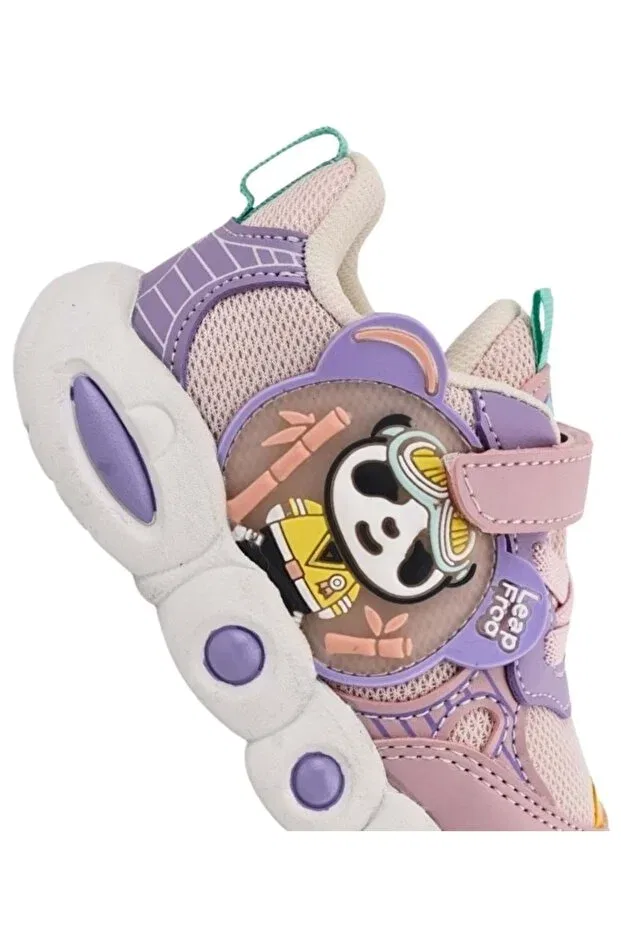 Детские спортивные туфли для девочек ортопедические Cool peter first step baby orthopedic kids sports shoes Kocamanlar, Powder — фото 2