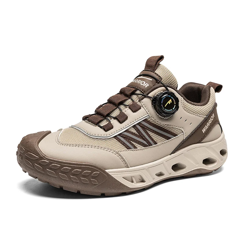 Кроссовки WARRIOR Mountaineering & Hiking Shoes Men's Low top, хаки/коричневый — фото 3