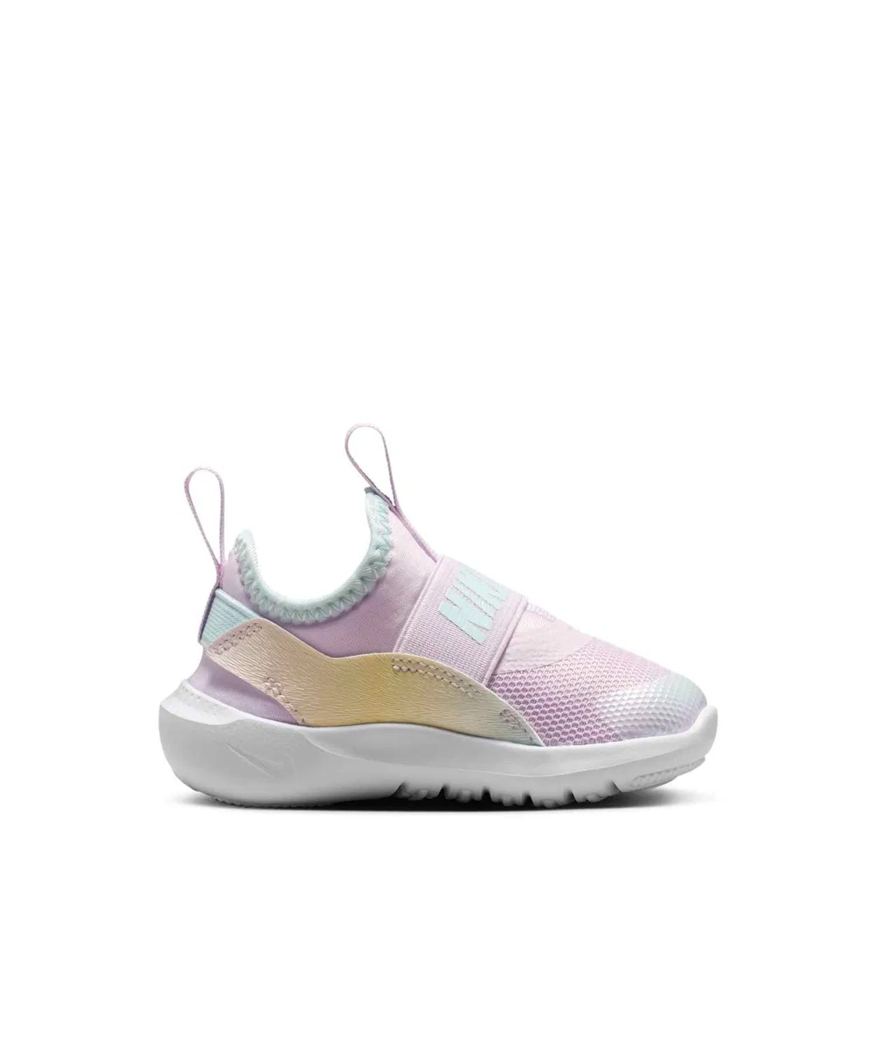 Детские кроссовки с синтетическим верхом Flex Runner 4 NIKE, Bleached Lilac/White/Glacier Blue — фото 3