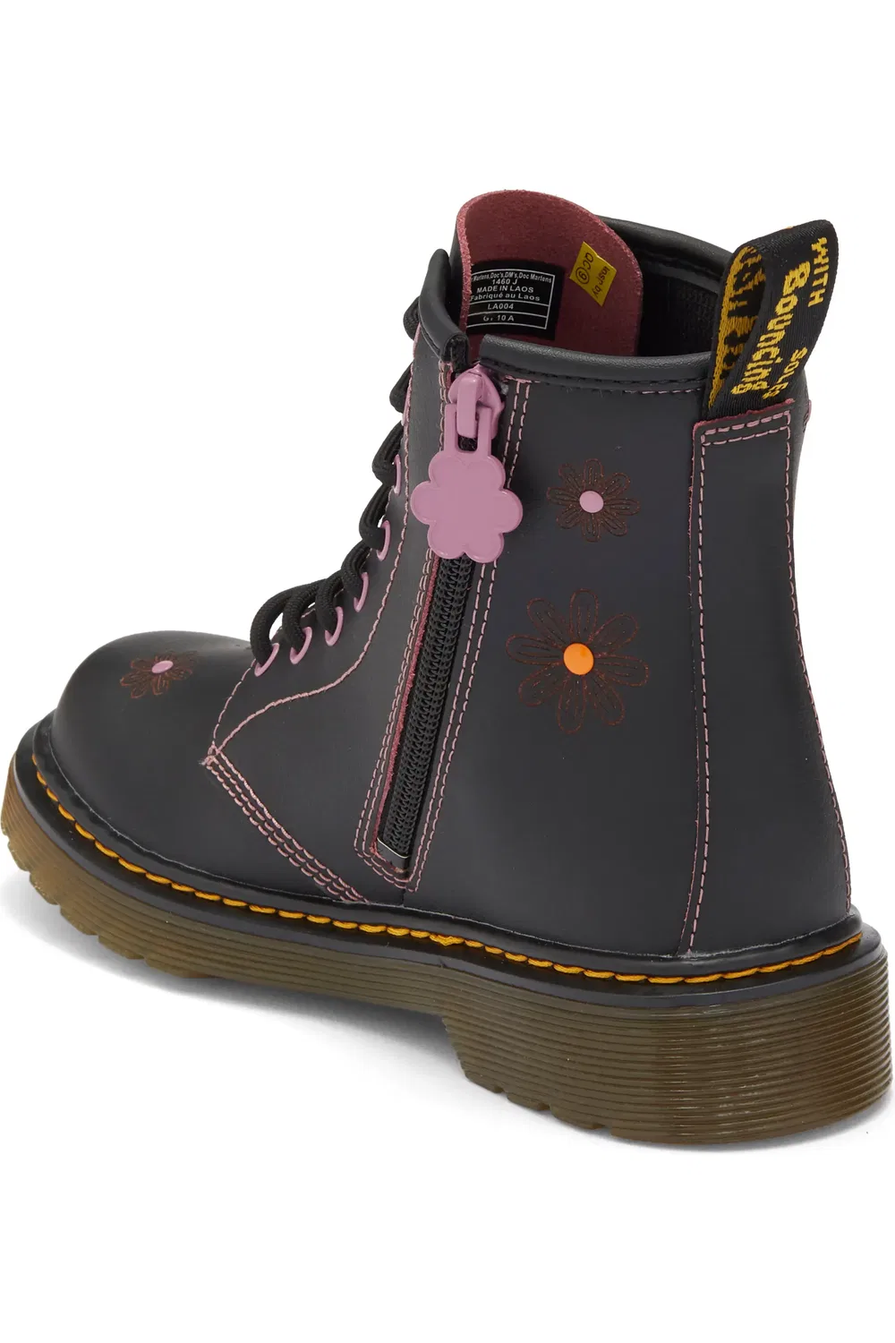 Детские ботинки Dr. Martens 1460, двухцветные, Black Dusty Rose — фото 2