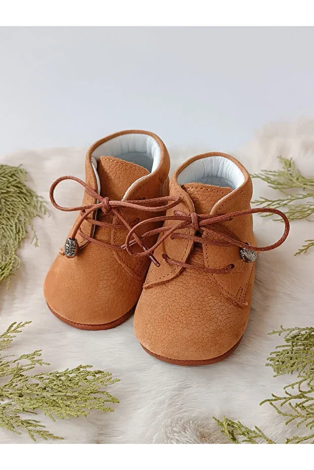 Детские ботинки для девочек из натуральной кожи Hodore, Taba Nubuck