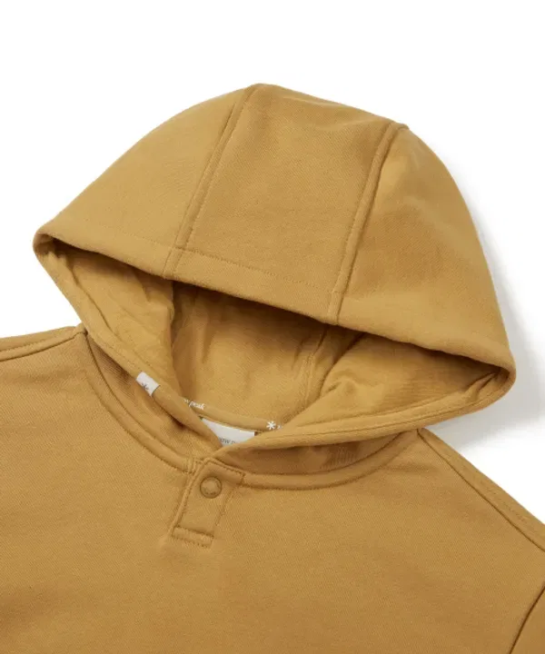 Худи детское с графическим принтом, s24fkfhd80 Snowpeak Apparel Kids, горчичный — фото 4