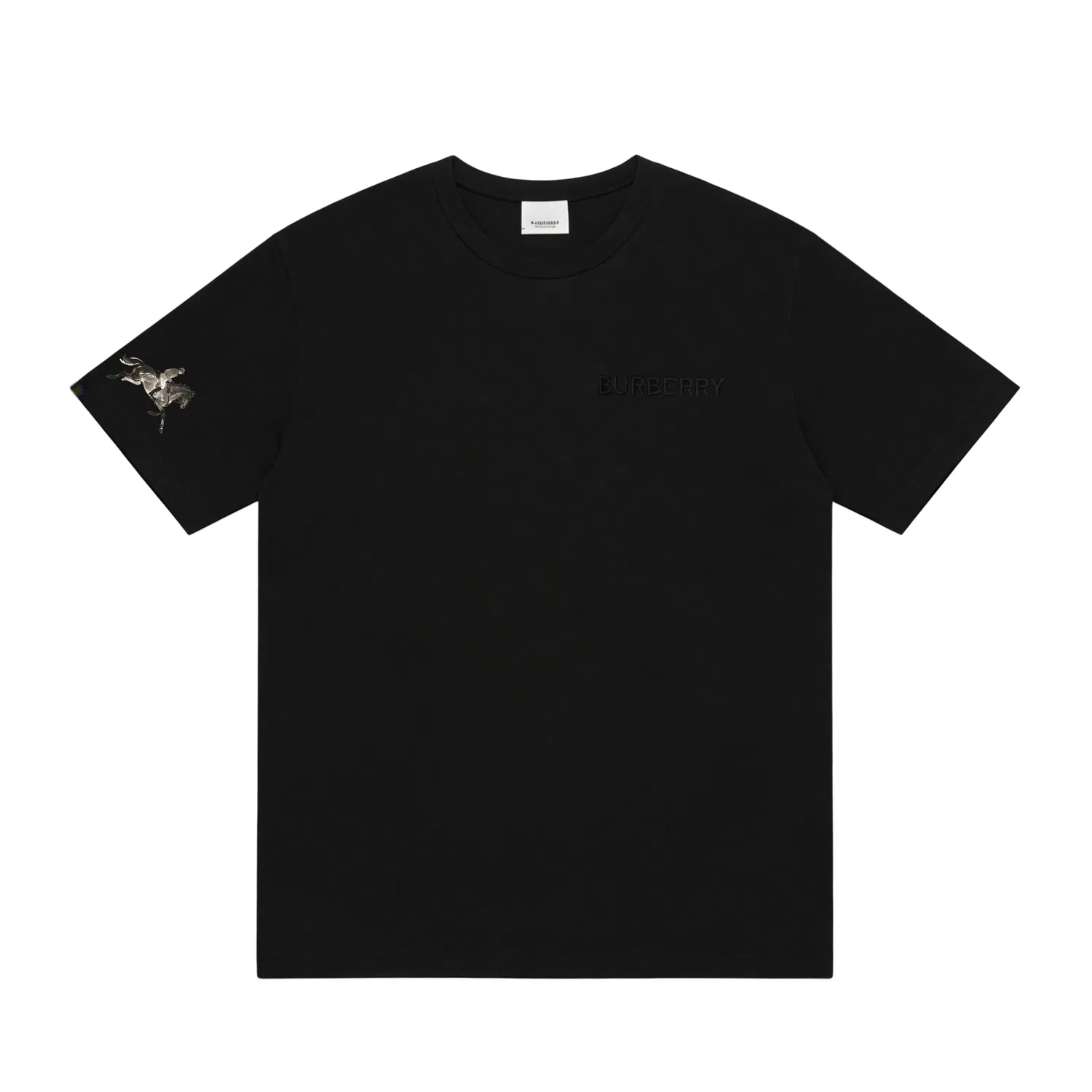 Футболка Burberry, унисекс, умеренно прямой крой, Galloping Horse Silhouette, коричневый