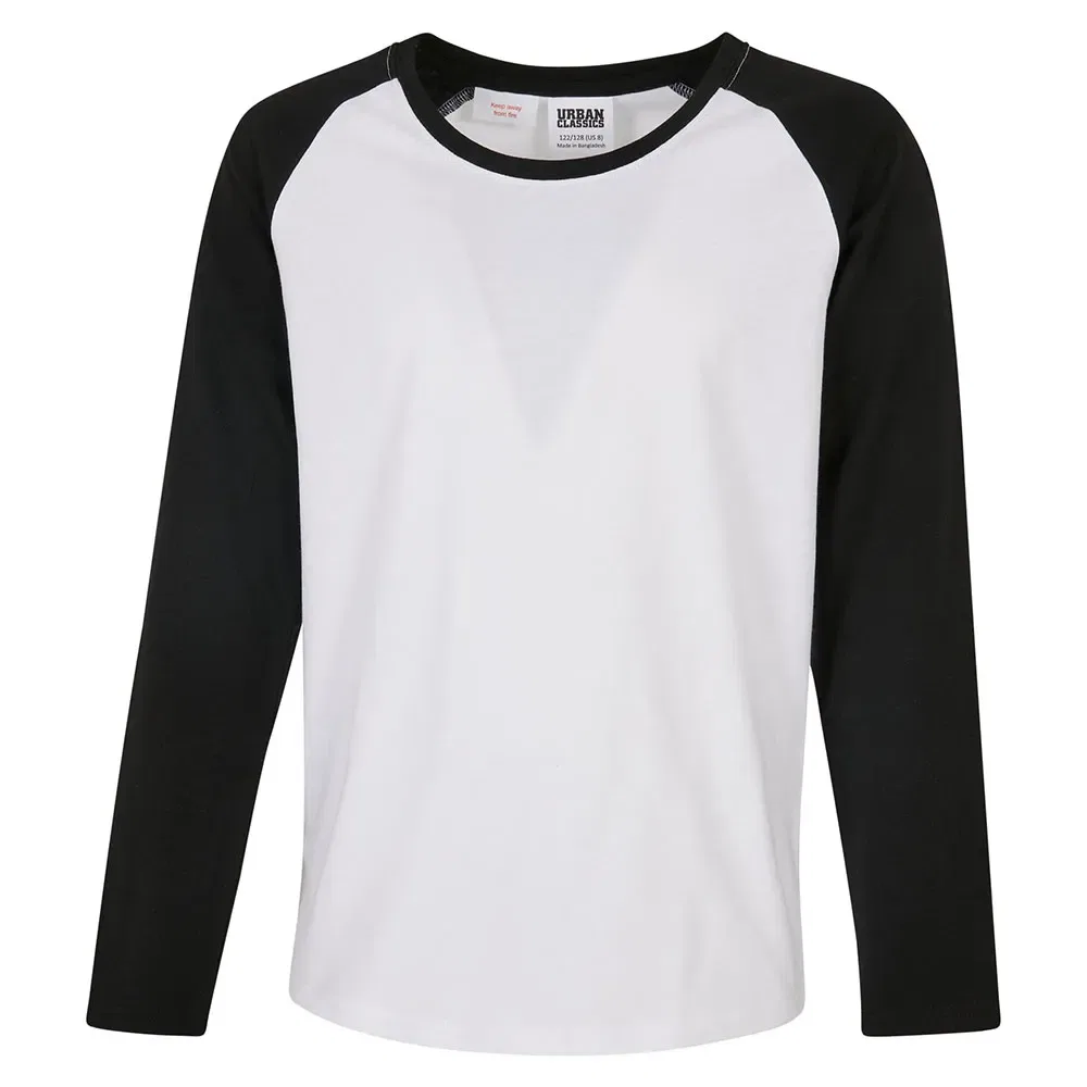 Футболка с длинным рукавом Contrast Raglan Urban Classics, белый