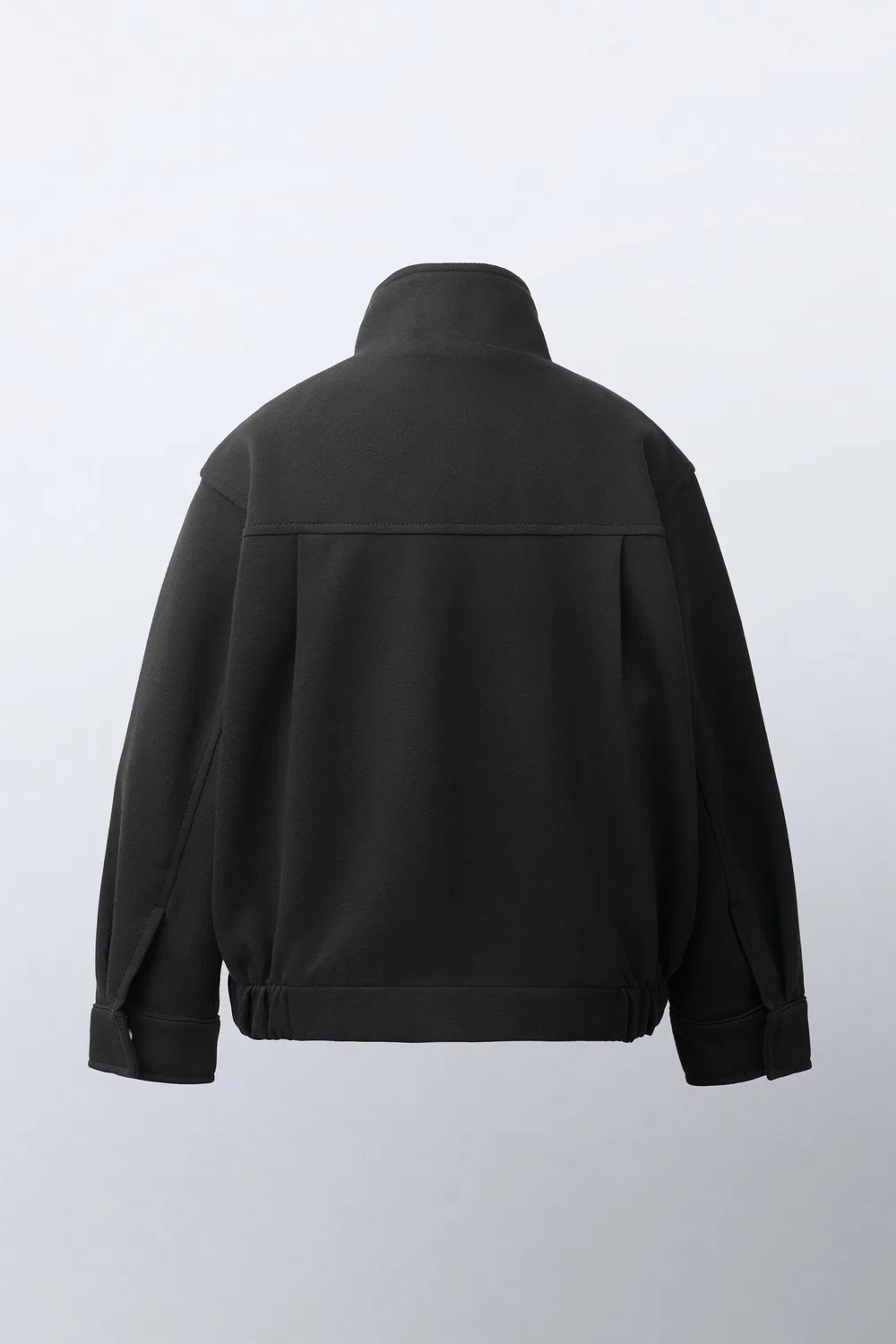 Комфортная куртка-бомбер ZARA, Mid-grey — фото 4