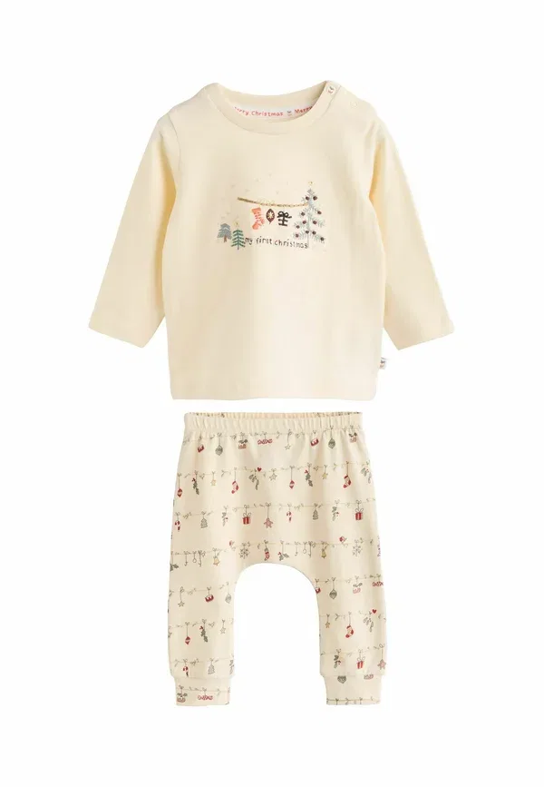 Комплект из брюк и леггинсов Regular fit Next, cream, кремовый
