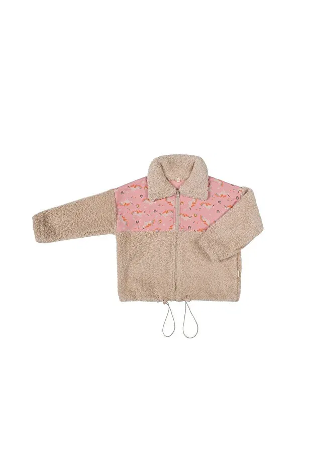 Розовая куртка-плюшевый единорог My Lorin Kids Store — фото 2