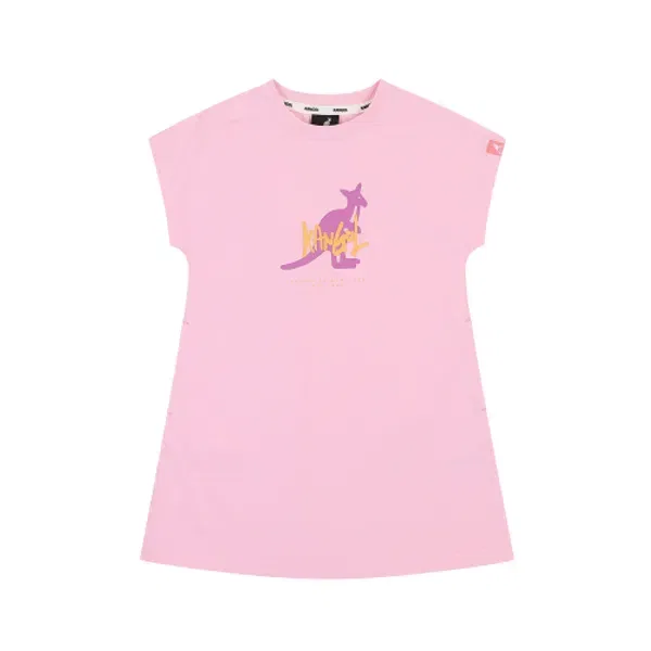 Платье с кенгуру Kangol Kids, розовое