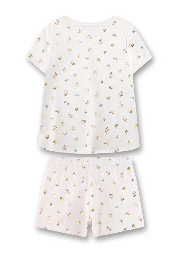Пижама с цветочным принтом pyjama set Sanetta beige, бежевый — фото 2