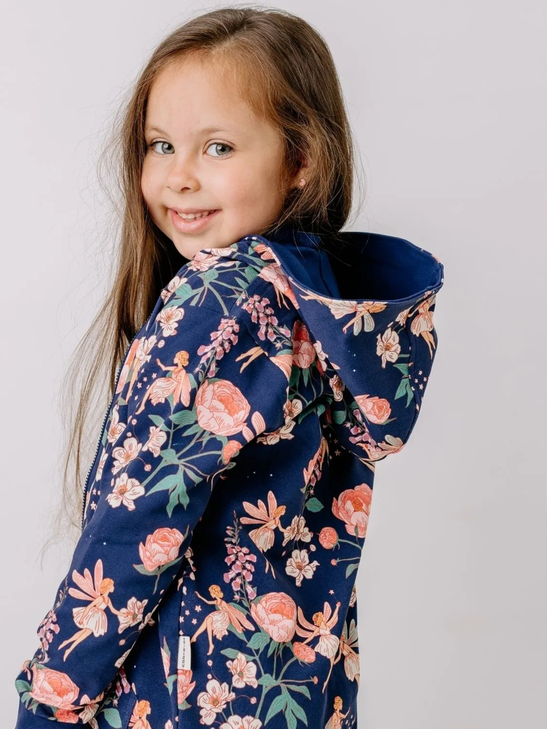 Толстовка на молнии 'Walkiddy - Fairies and Flowers Sweat Jacket' Walkiddy, Navy — фото 4