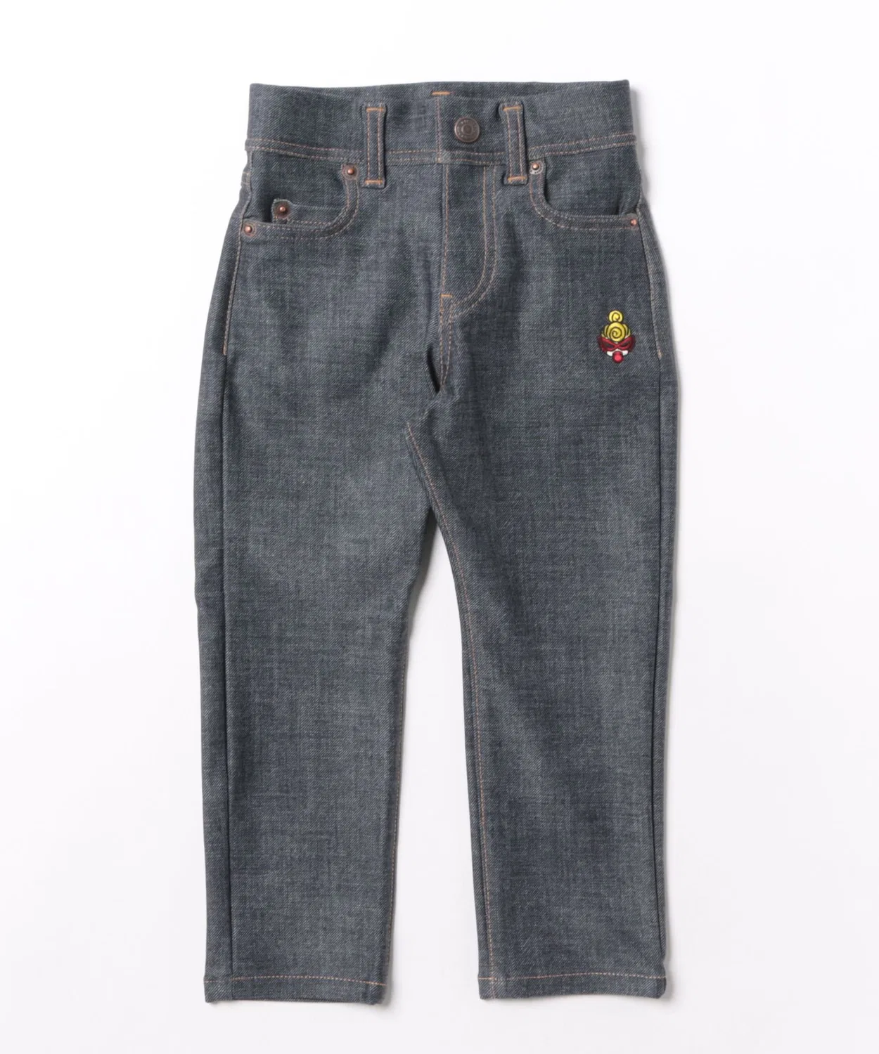 Детские скинни-джинсы с принтом High Tension Stretch HYSTERIC MINI, Indigo Blue
