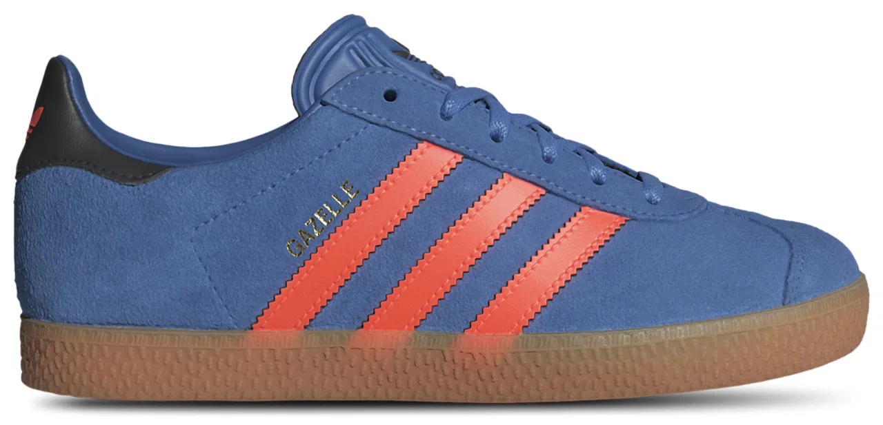 Кроссовки для мальчиков Gazelle Adidas, цвет Black/Solar Orange/Focus Blue