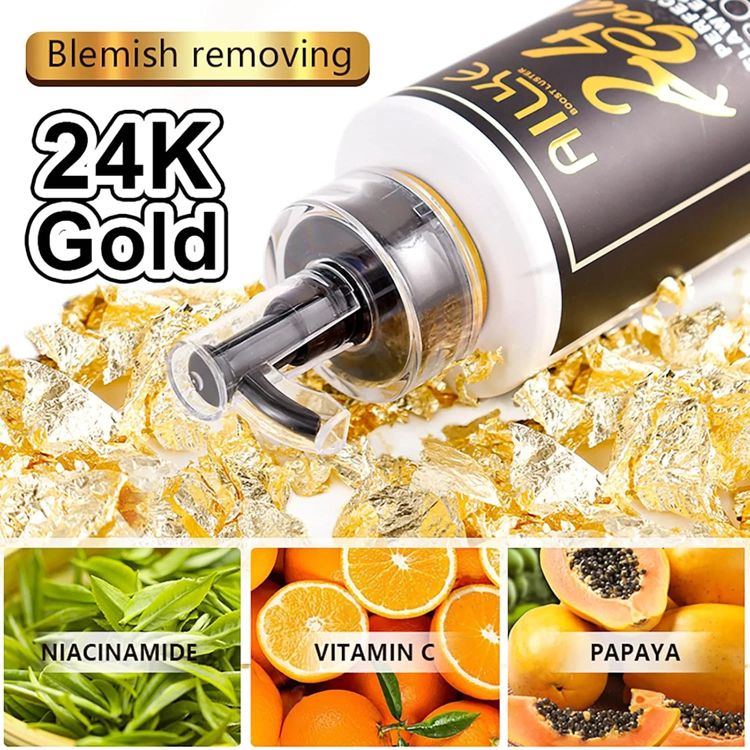 Лосьон для тела 24k Gold, AILKE BOOST LUSTER, 400 мл, Pack of 3 — фото 4