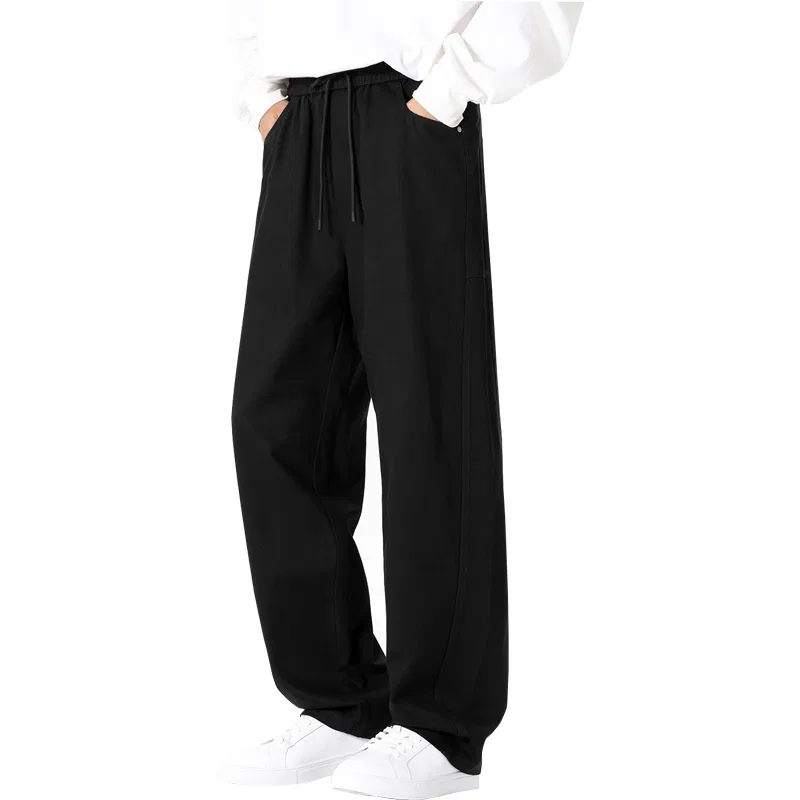 Детские брюки прямого кроя из тенселя MINISO, Black