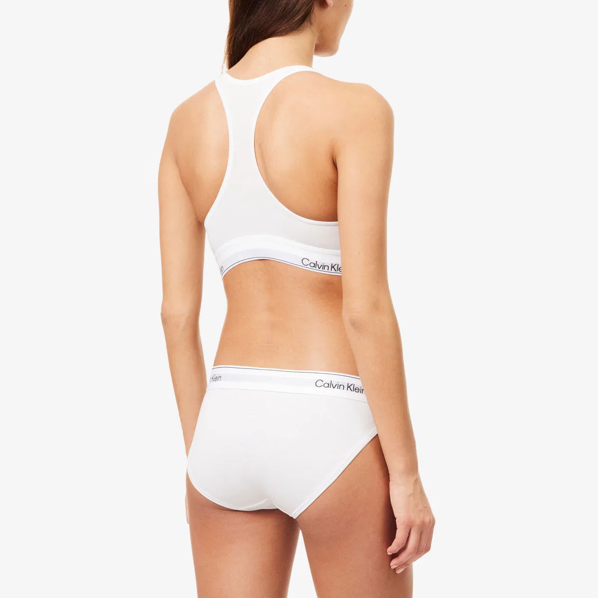Бралетт из смеси хлопка и модала от бренда Icon Calvin Klein, белый — фото 3