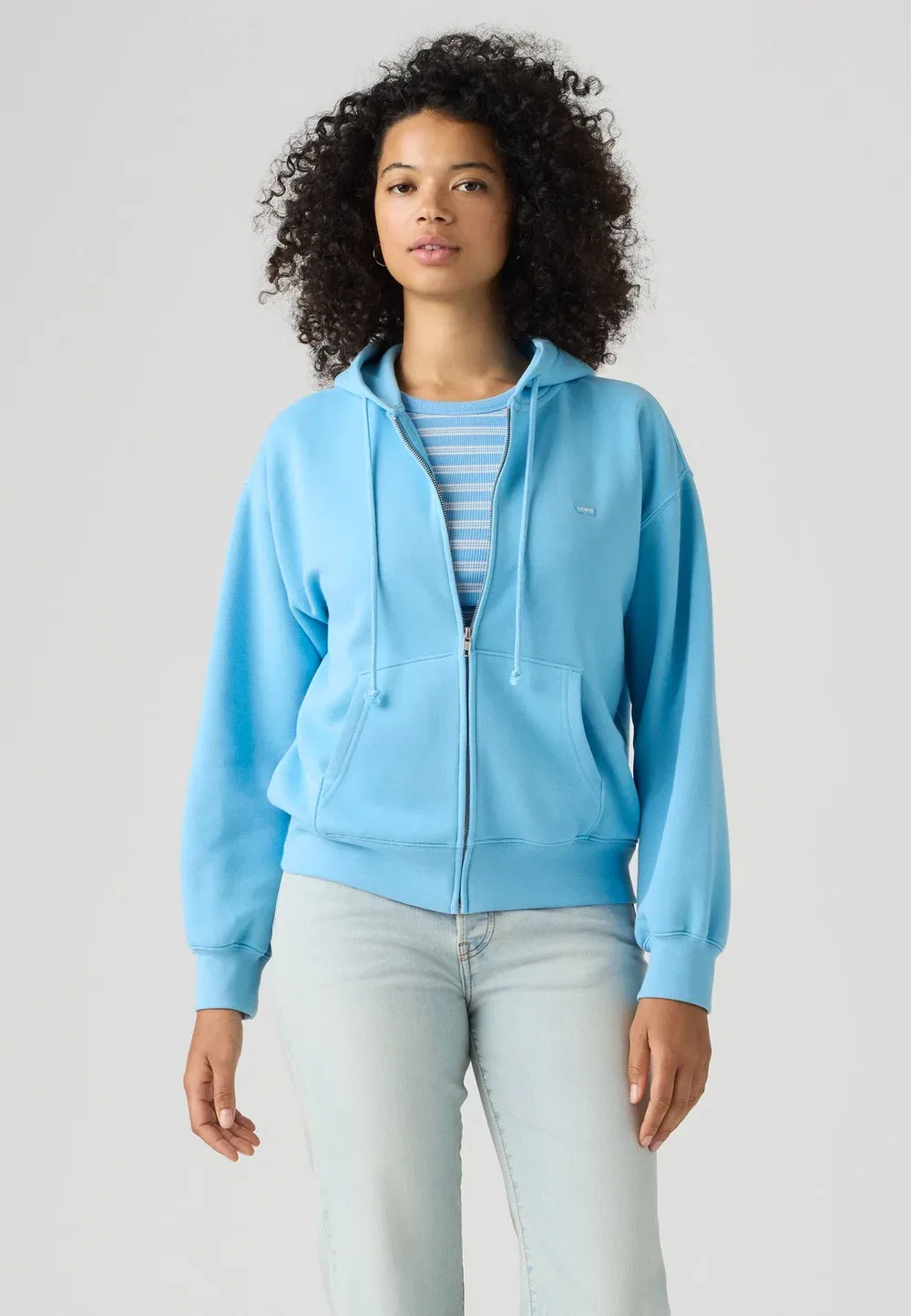 Повседневная толстовка на молнии - свитшот на молнии Levi'S, Alaskan Blue — фото 2