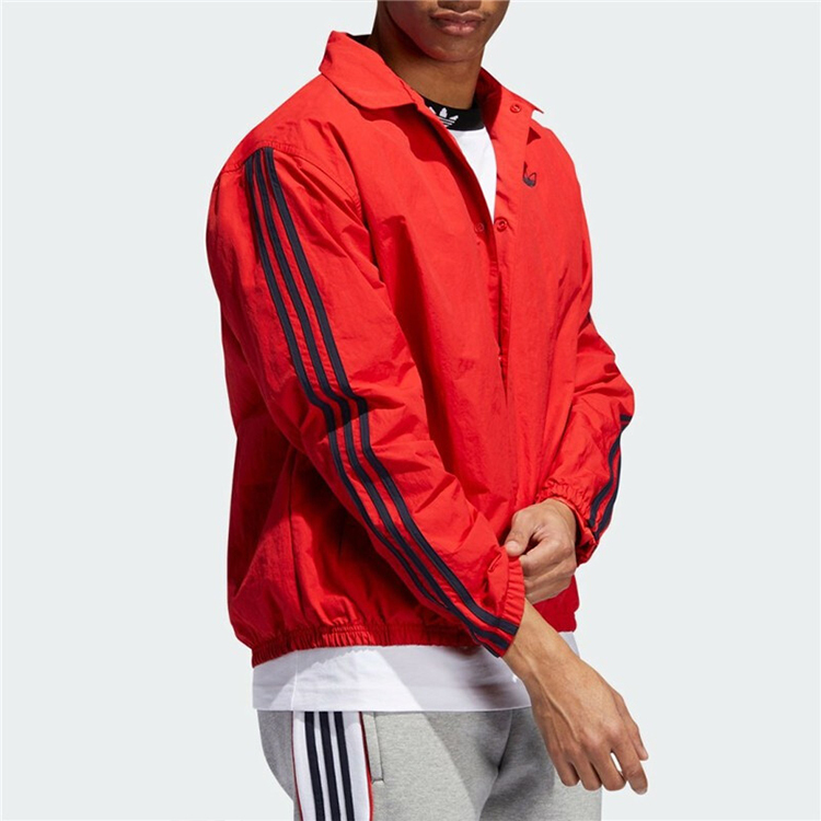 Куртка мужская алая Adidas Originals, цвет Scarlet — фото 4