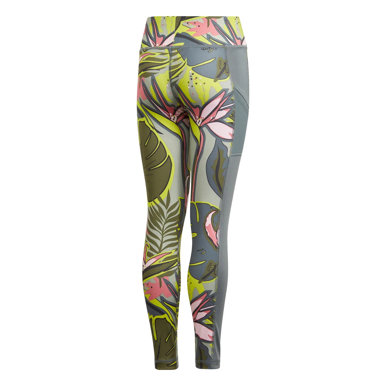 Детские леггинсы с принтом AEROREADY ALL OVER PRINTED TIGHT Adidas, Weiss — фото 3