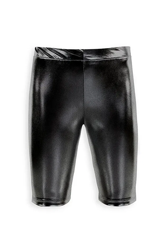 Детские леггинсы для девочек с блестками Denokids, Black — фото 4