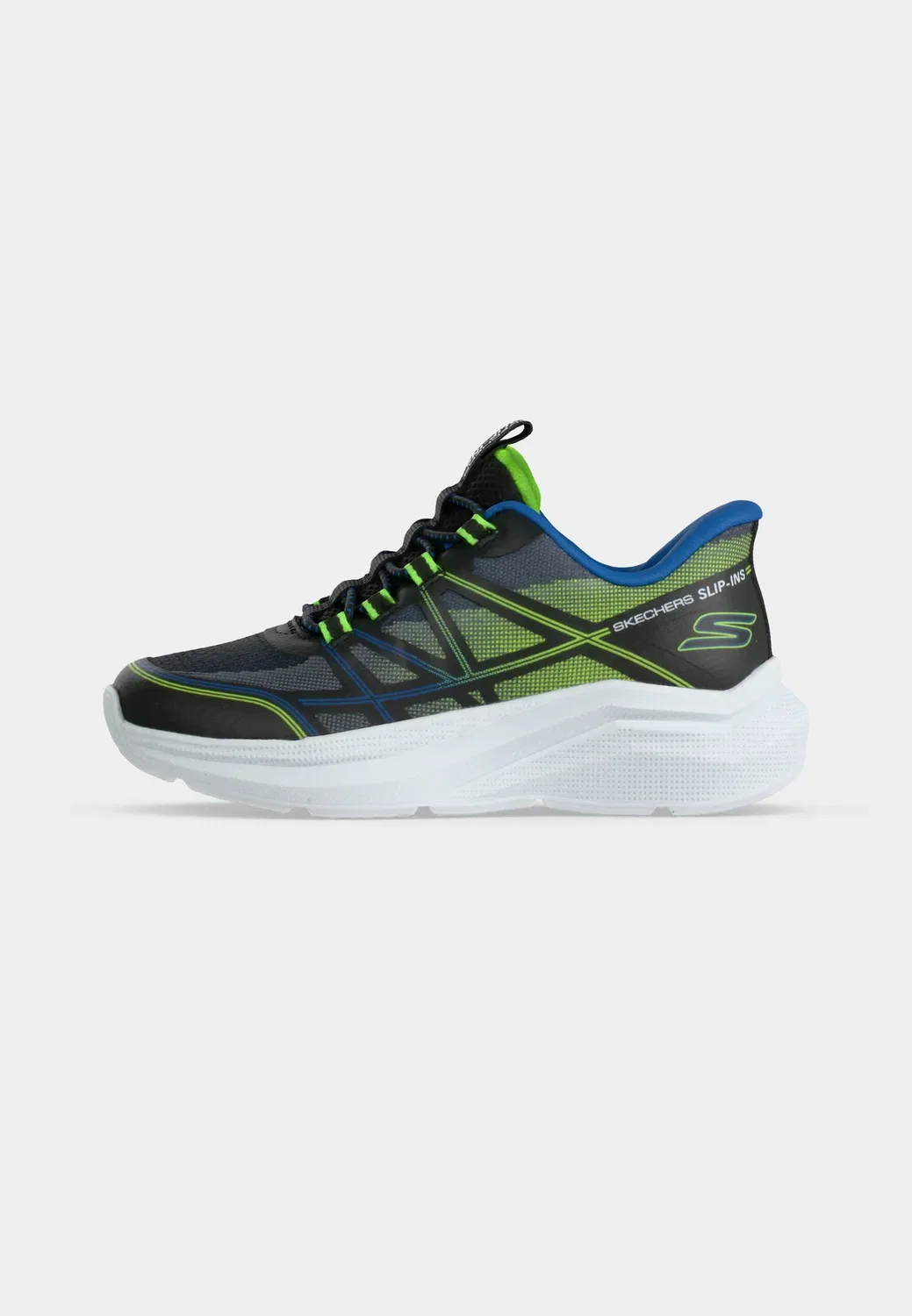 Тренажеры Microspec Velocity Skechers, Black/Blue/Lime — фото 2