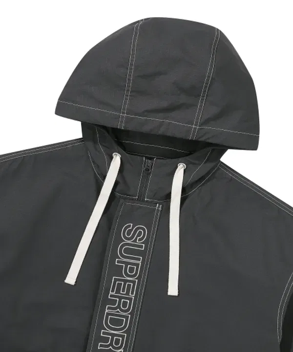 Ветровка Essential, Windbreaker Superdry, бежевый угольный — фото 4