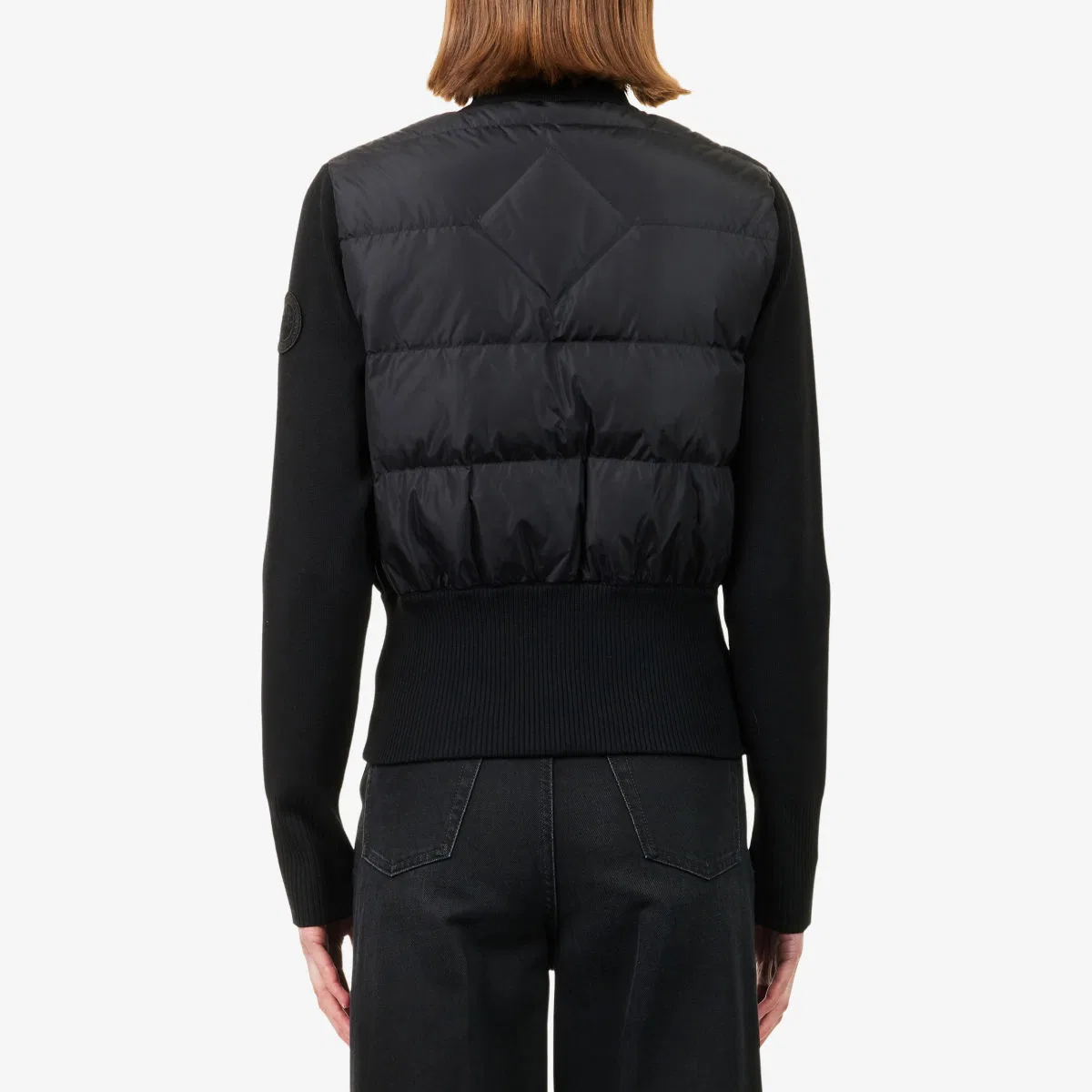 Нейлоновая куртка Hybridge с широкой стеганой отделкой Canada Goose, черный — фото 4