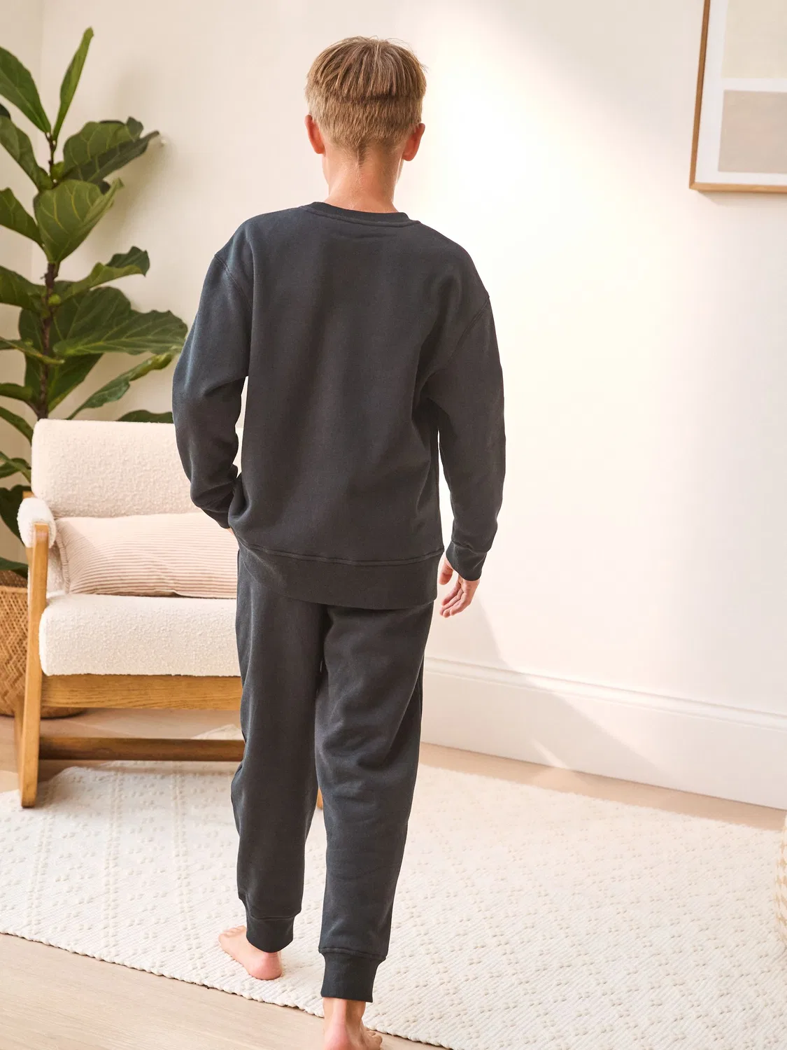 Пижама флисовая Cosy Fleece Next, черный — фото 3