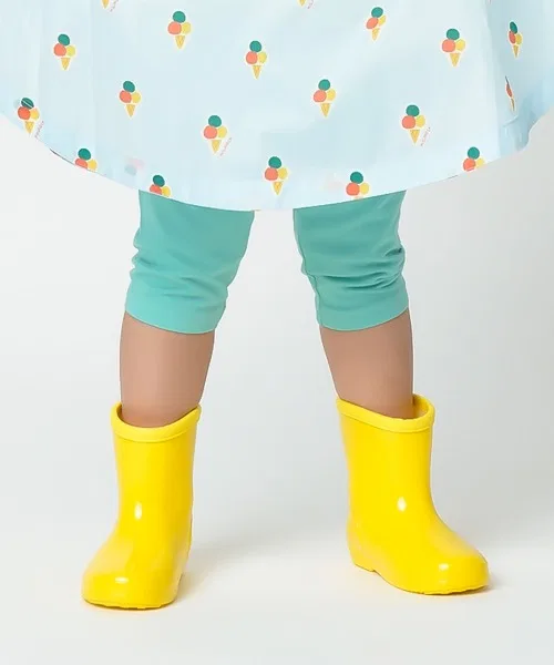Детские резиновые сапоги с принтом Ice Nordic Night Rain Boots moimoln, Yellow