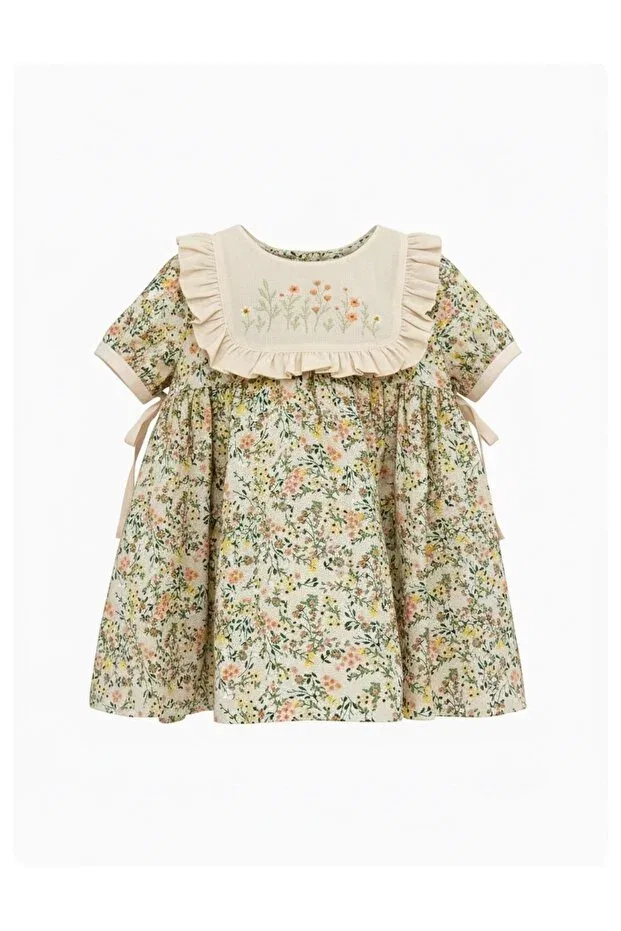 Детское платье для девочек с цветочным принтом Nalia Baby Wear, Green