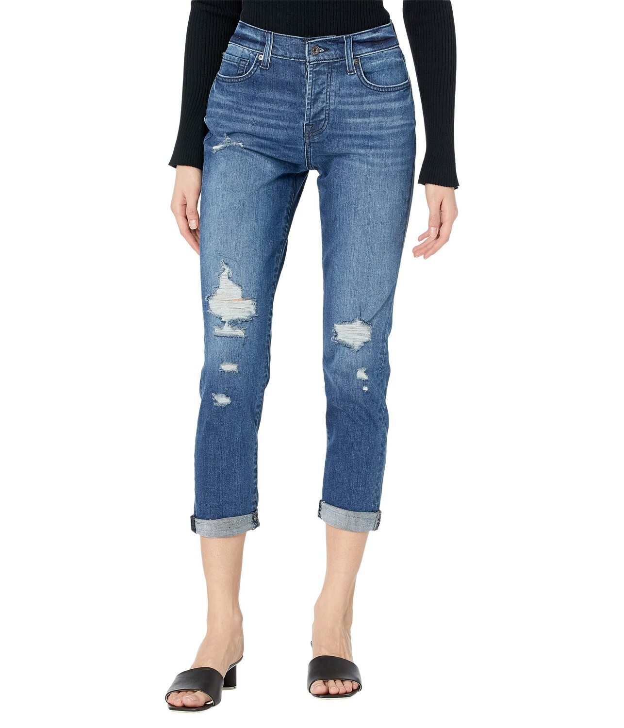 

Джинсы 7 For All Mankind, Josefina Release Hem in Alfred/Destroy