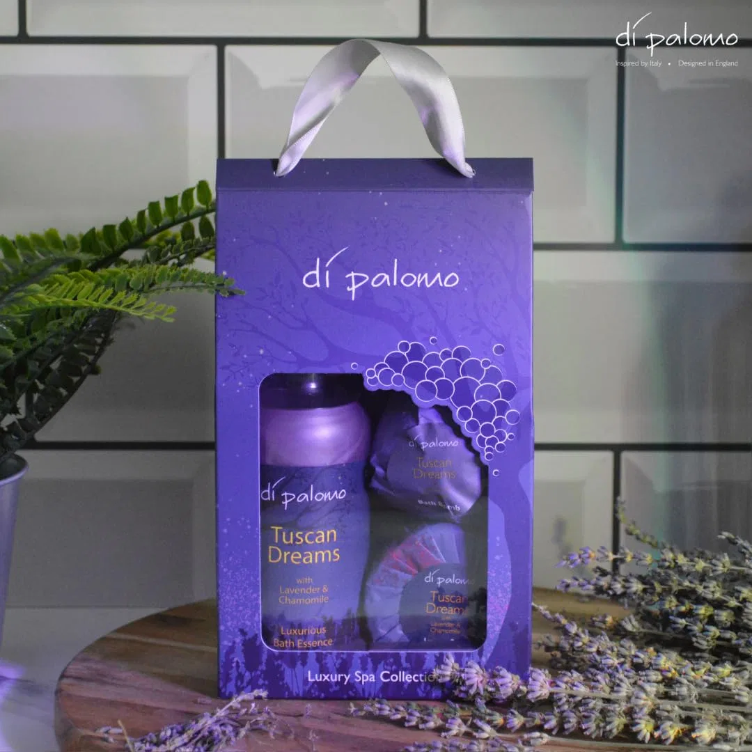 Набор для спа-ухода Di Palomo Lavender & Chamomile, пена для ванн 300 мл, бомбочка, мыло — фото 4