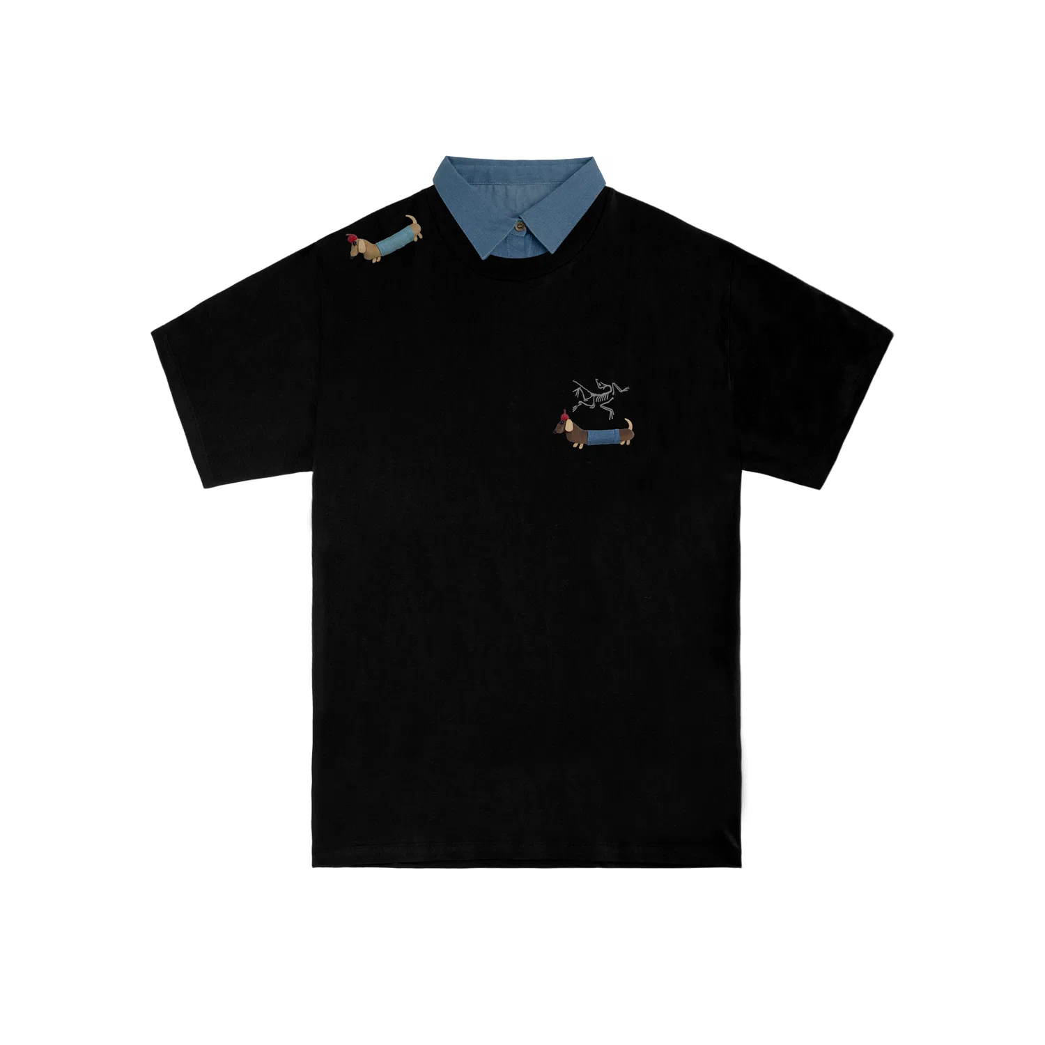 Футболка хлопковая KRAGG SL Cotton Shirt Arcteryx, Black