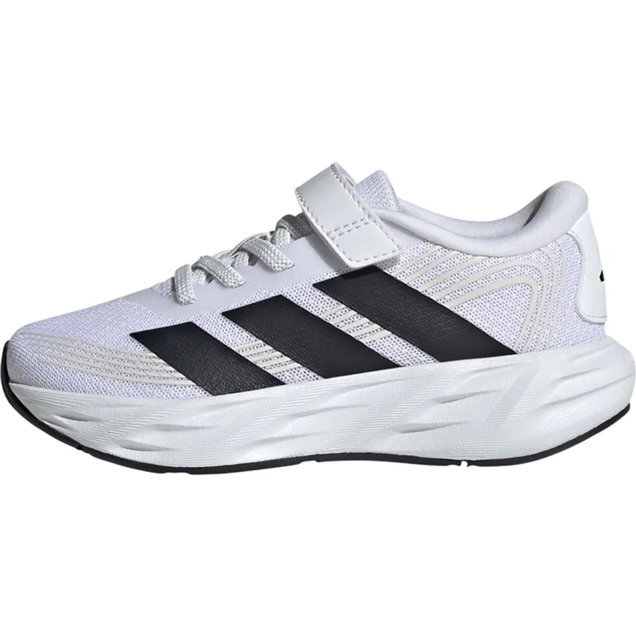 Детские спортивные кроссовки с эластичными шнурками и липучкой Galaxy 8 El C adidas, Бело-черный — фото 2