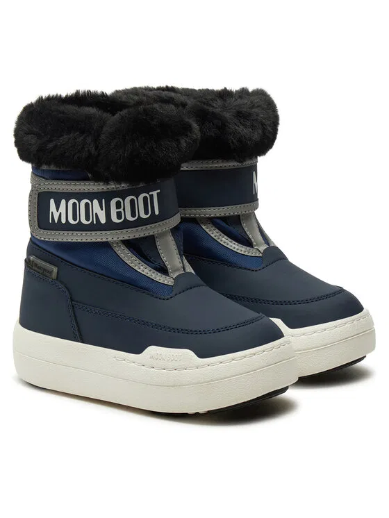 Сноубутсы Junior Park Strap Moon Boot, темно-синий — фото 2