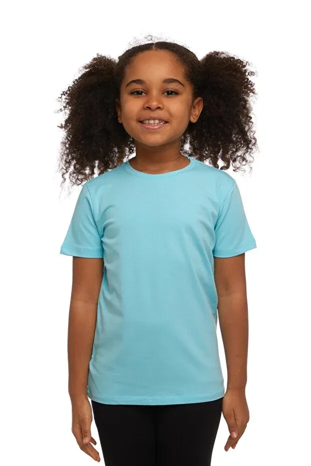 Детская футболка хлопковая Basics Lovetti, Cyan