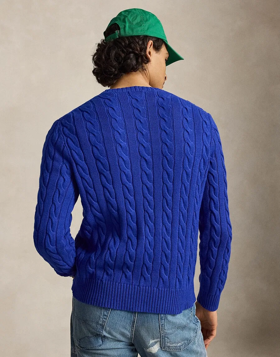 Свитер Polo Ralph Lauren Regular fit 'DRIVER' королевского синего цвета — фото 4
