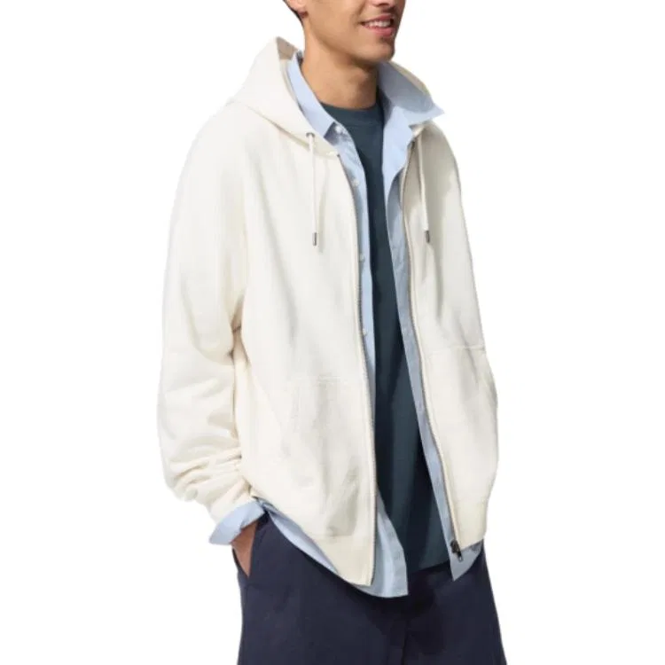 Мужской худи с капюшоном Uniqlo, 01 Ivory