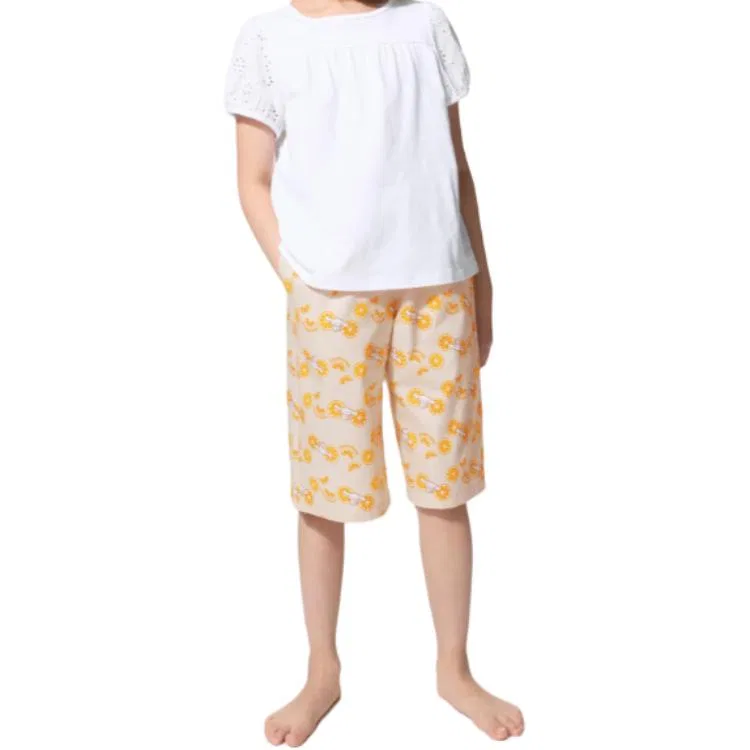 Детские шорты хлопковые UNIQLO, Natural — фото 3